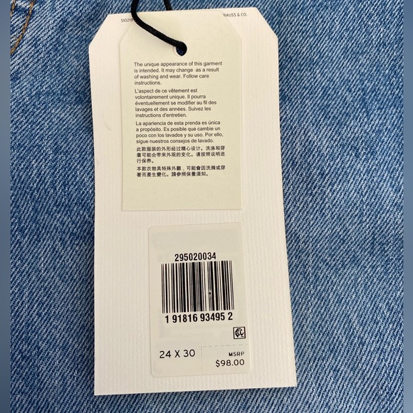 MSRP $98 NWT 24x30 High Rise Levi’s “501 Skinny” Jeans in Can’t Touch This - Picture 11 of 12